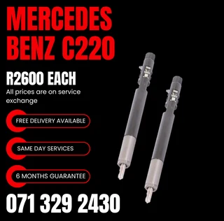 Mercedes Benz C220 Diesel Injectors For Sale Witj Warranty