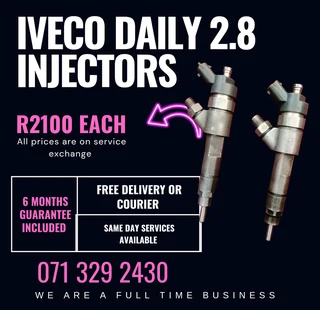 Iveco Daily 2.8 Diesel Injectors For Sale With Warranty