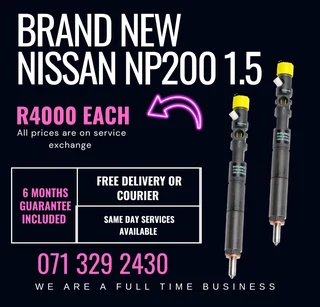 Brand New Nissan Np200 1.5 Diesel Injectors For Sale With Warranty