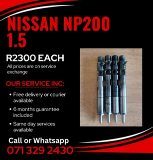 Nissan Np200 1.5 Diesel Injectors For Sale With Warranty