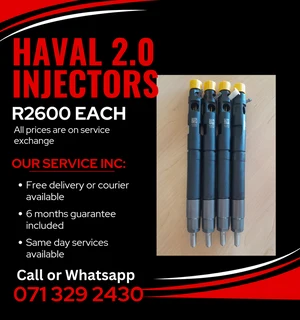 Haval 2.0 Diesel Injectors For Sale With Warranty