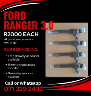 Ford Ranger 3.0 Diesel Injectors For Sale With Warranty