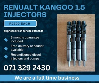 Renualt Kangoo 1.5 Injectors For Sale With Warranty