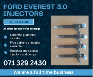 Ford Everest 3.0 Injectors For Sale With Warranty