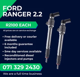 Ford Ranger 2.2 Diesel Injectors For Sale With Warranty