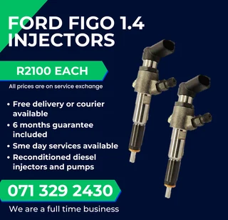 Ford Figo 1.4 Diesel Injectors For Sale With Warranty