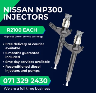Nissan Np300 Diesel Injectors For Sale With Warranty