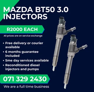 Mazda Bt50 3.0 Injectors For Sale With Warranty