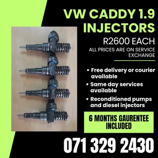 Vw Caddy 1.9 Diesel Injectors For Sale Witj Warranty