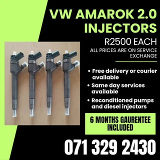 Vw Amarok 2.0 Injectors For Sale With Warranty