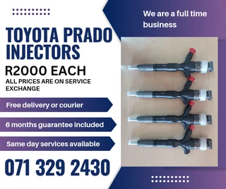 Toyota Prado Injectors For Sale With Warranty
