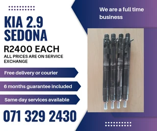 Kia Sedona 2.9 Injectors For Sale With Warranty