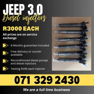 Jeep Cherokee 3.0 Injectors For Sale With Warranty