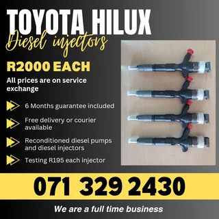 Toyota Hilux Injectors For Sale With Warranty
