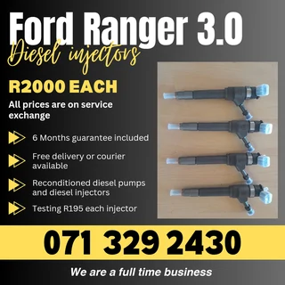Ford Ranger 3.0 Injectors For Sale With Warranty