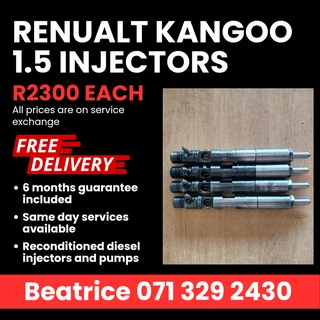 Renualt Kangoo 1.5 Injectors For Sale With Warranty