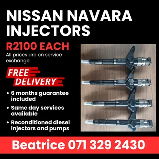 Nissan Navara Injectors For Sale With Warranty