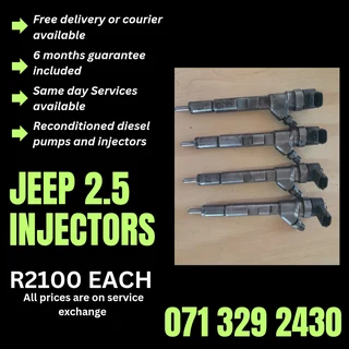 Jeep 2.5 Injectors For Sale With Warranty