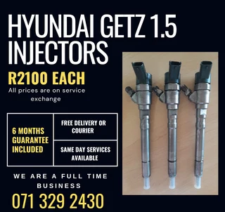 Hyundai Getz 1.5 Injectors For Sale With Warranty