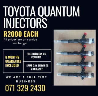 Toyota Quantum Injectors For Sale With Warranty