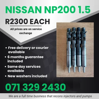 Nissan Np200 1.5 Injectors For Sale With Warranty