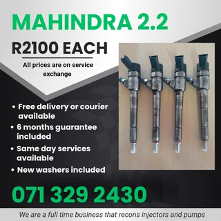 Mahindra 2.2 Injectors For Sale With Warranty