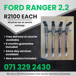 Ford Ranger 2.2 Injectors For Sale With Warranty