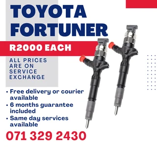 Toyota Fortuner Injectors For Sale With Warranty