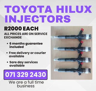 Toyota Hilux Injectors For Sale With Warranty