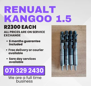 Renualt Kangoo 1.5 Injectors For Sale With Warranty