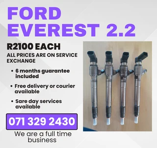 Ford Everest 2.2 Injectors For Sale With Warranty