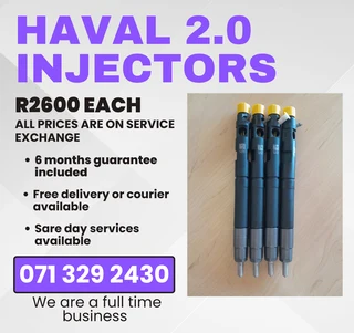 Haval 2.0 Injectors For Sale With Warranty