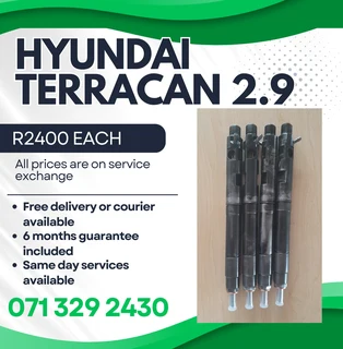 Hyundai Terracon 2.9 Injectors For Sale With Warranty