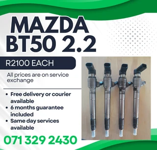 Mazda Bt50 2.2 Injectors For Sale With Warranty