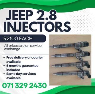 Jeep Cherokee 2.8 Injectors For Sale With Warranty