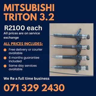 Mitshibishi Triton 3.2 Injectors For Sale With Warranty