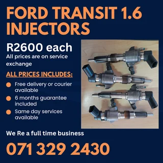 Ford Transit 1.6 Injectors For Sale With Warranty