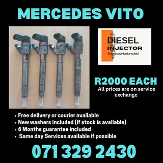 Mercedes Benz Vito Injectors For Sale With Warranty