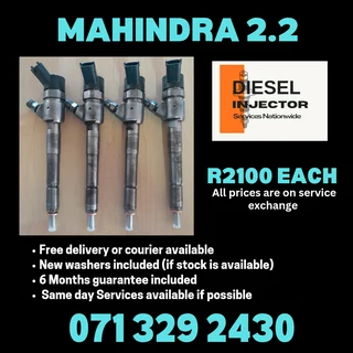 Mahindra 2.2 Injectors For Sale With Wrranty