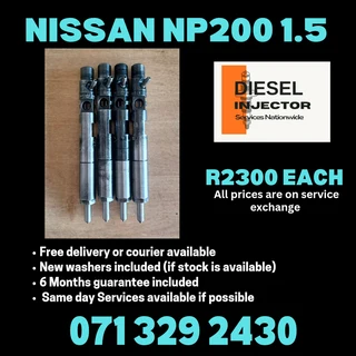 Nissan Np200 1.5 Injectors For Sale With Warranty