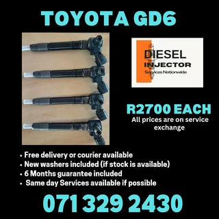 Toyota Gd6 Injectors For Sale With Warranty