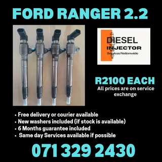 Ford Ranger 2.2 Diesel Injectors For Sale With Warranty