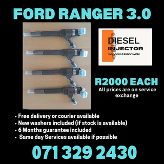 Ford Ranger 3.0 Injectors For Sale With Warranty