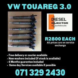 Vw Touareg 3.0 Injectors For Sale With Warranty