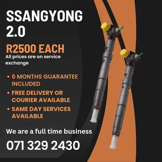 Ssangyong 2.0 Injectors For Sale With Warranty