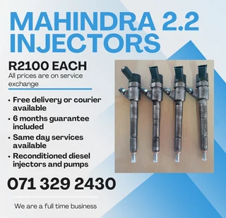 Mahindra 2.2 Injectors For Sale With Warranty
