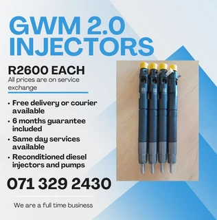 Gwm 2.0 Injectors For Sale With Warranty