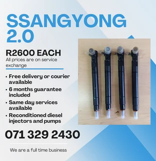 Ssangyong 2.0 Injectors For Sale With Warranty