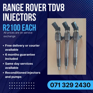 Range Rover Tdv8 Injectors For Sale With Warranty