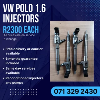 Vw Polo 1.6 Diesel Injectors For Sale With Warranty